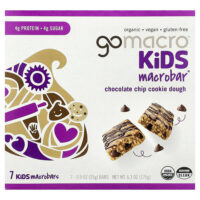 Kids MacroBar®, печенье с шоколадной крошкой, 7 батончиков по 25 г (0,9 унции) — GoMacro