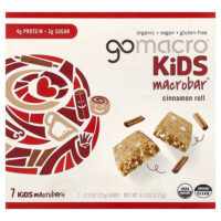 Kids MacroBar®, булочка с корицей, 7 батончиков по 25 г (0,9 унции) — GoMacro
