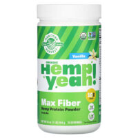 Organic Hemp Yet!, конопляный протеиновый порошок с максимальным содержанием клетчатки, со вкусом ванили, 454 г (1 фунт) — Manitoba Harvest