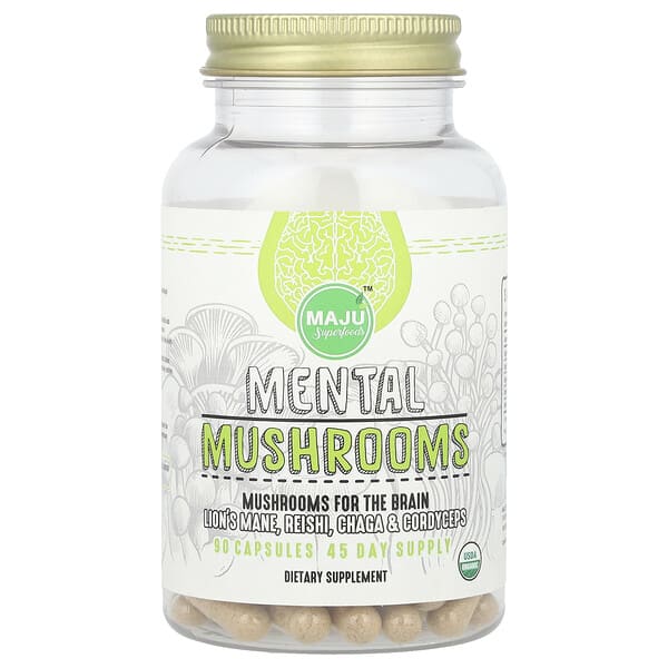 maj00814_v_8.jpg Mental Mushrooms, 90 капсул — Maju Superfoods