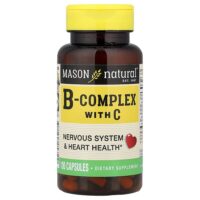 B-комплекс с C, 100 капсул — Mason Natural