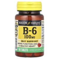 витамин B6, 100 таблеток — Mason Natural