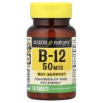витамин B12, 100 таблеток — Mason Natural