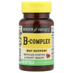 комплекс витаминов группы В, 100 капсул — Mason Natural