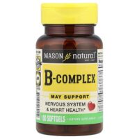 комплекс витаминов группы В, 100 капсул — Mason Natural