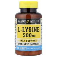 L-лизин, 100 таблеток — Mason Natural