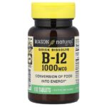 Quick Dissolve, витамин B12, 1000 мкг, 100 таблеток — Mason Natural