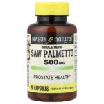 Цельная трава сереноа, 500 мг, 90 капсул — Mason Natural