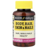 Тело, волосы, кожа и ногти, 60 капсул — Mason Natural