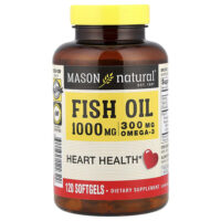 рыбий жир, 1000 мг, 120 капсул — Mason Natural
