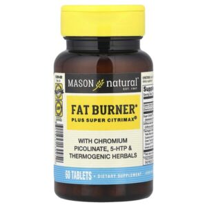 Fat Burner Plus Super Citrimax, 60 таблеток — Mason Natural