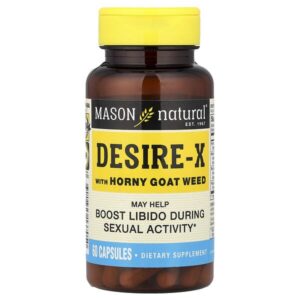 Desire-X с горянкой, 60 капсул — Mason Natural