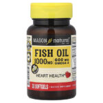 Рыбий жир, 1000 мг, 30 мягких таблеток — Mason Natural