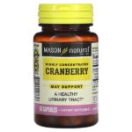 Высококонцентрированная клюква, 60 капсул (450 мг на капсулу) — Mason Natural