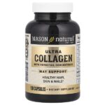 Ultra Collagen с концентратом хвоща, 100 капсул — Mason Natural