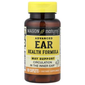 Улучшенная добавка для здоровья ушей и слуха, 100 таблеток — Mason Natural