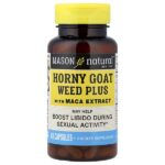 горянка крупноцветковая, с экстрактом маки, 60 капсул — Mason Natural