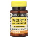 пробиотик с пребиотиком, 40 растительных капсул — Mason Natural