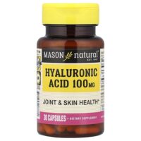 Гиалуроновая кислота, 100 мг, 30 капсул — Mason Natural