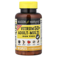 Vitrum 50+, мультивитамины для взрослых, без железа, 100 капсул — Mason Natural