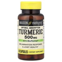 куркума с BioPerine® для оптимального усвоения, 60 капсул — Mason Natural