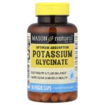 глицинат калия для оптимального усвоения, 90 растительных капсул — Mason Natural