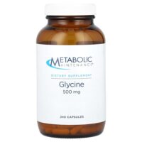 глицин, 500 мг, 240 капсул — Metabolic Maintenance