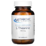 L-теанин, 100 мг, 60 капсул — Metabolic Maintenance