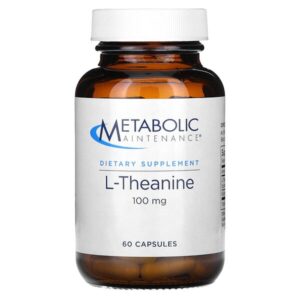 L-теанин, 100 мг, 60 капсул — Metabolic Maintenance
