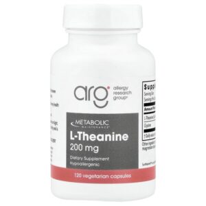 L-теанин, 120 вегетарианских капсул — Metabolic Maintenance