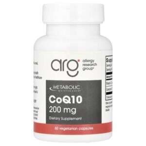 коэнзимQ10, 200 мг, 60 вегетарианских капсул — Metabolic Maintenance