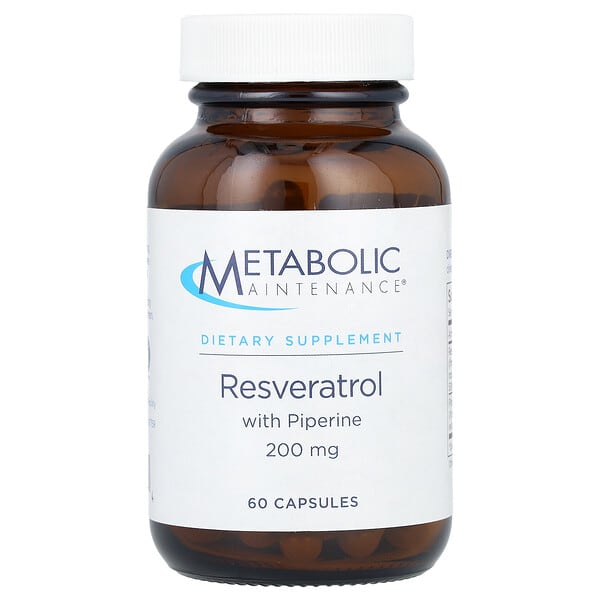 mbm00314_v_15.jpg ресвератрол с пиперином, 200 мг, 60 капсул — Metabolic Maintenance