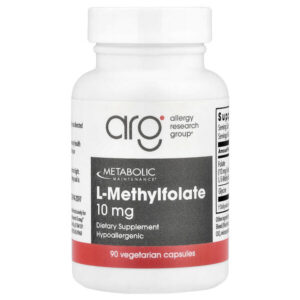 L-метилфолат, 10 мг, 90 вегетарианских капсул — Metabolic Maintenance