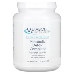 Metabolic Detox, комплекс для детоксикации, натуральная ваниль, 1,05 кг (2,3 фунта) — Metabolic Maintenance