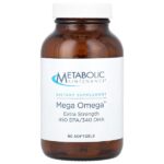 Mega Omega, 90 мягких таблеток (1000 мг в 1 капсуле) — Metabolic Maintenance