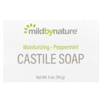 кастильское кусковое мыло, с ароматом перечной мяты, 141 г (5 унций) — Mild By Nature