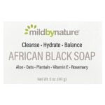 африканское чёрное кусковое мыло, 141 г — Mild By Nature