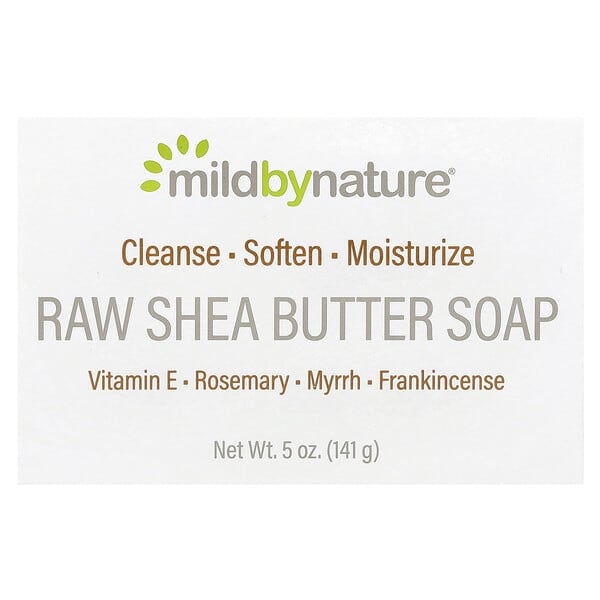 mbn01738_v_58.jpg кусковое мыло с сырым маслом ши, с витамином E, розмарином, миррой и ладаном, 141 г (5 унций) — Mild By Nature