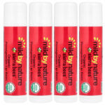 Sierra Bees™, органические бальзамы для губ, гранат, 4 шт. по 4,25 г (0,15 унции) — Mild By Nature