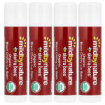 Sierra Bees™, органические бальзамы для губ, черешня, упаковка из 4 шт. по 4,25 г (0,15 унции) — Mild By Nature