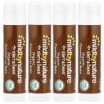 Sierra Bees™, органические бальзамы для губ, кокос, 4 шт. по 4,25 г (0,15 унции) — Mild By Nature