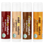 Sierra Bees™, органические бальзамы для губ, ассорти, 4 шт. по 4,25 г (0,15 унции) — Mild By Nature