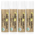 Sierra Bees™, органические бальзамы для губ, какао-масло, 4 шт. по 4,25 г (0,15 унции) — Mild By Nature