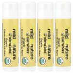 Sierra Bees™, органические бальзамы для губ, крем-брюле, 4 шт. по 4,25 г (0,15 унции) — Mild By Nature