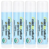 Sierra Bees™, органические бальзамы для губ, без добавок, упаковка из 4 шт. по 4,25 г (0,15 унции) — Mild By Nature