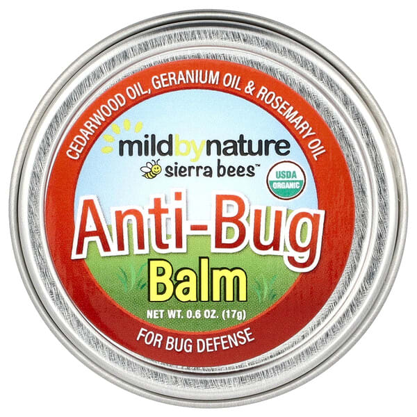 mbn02578_v_17.jpg Sierra Bees™, бальзам от укусов насекомых, масло кедра, герани и розмарина, 17 г (0,6 унции) — Mild By Nature