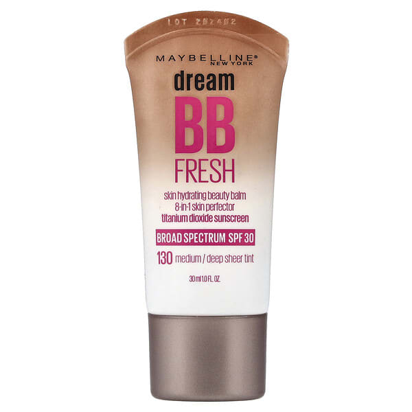 mby28265_v_10.jpg Dream BB Fresh, увлажняющий бальзам для кожи, SPF 30, оттенок 130, средняя/глубокая прозрачность, 30 мл (1 жидк. унция) — Maybelline