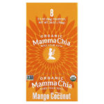 Organic Chia Squeeze, Vitality Snack, манго и кокос, 8 порций по 99 г (3,5 унции) — Mamma Chia