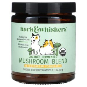 Bark & Whiskers, органическая смесь ферментированных грибов, для собак и кошек, 60 г (2,11 унции) — Dr. Mercola
