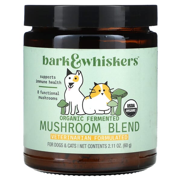mcl01514_v_37.jpg Bark & Whiskers, органическая смесь ферментированных грибов, для собак и кошек, 60 г (2,11 унции) — Dr. Mercola